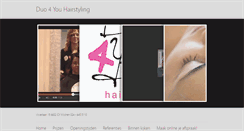 Desktop Screenshot of duo4you-hairstyling.nl